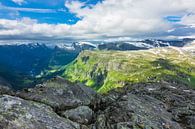 Blick vom Berg Dalsnibba in Norwegen von Rico Ködder Miniaturansicht