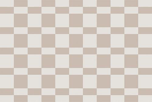 Schaakbordpatroon. Moderne abstracte minimalistische geometrische vormen in beige en wit 15