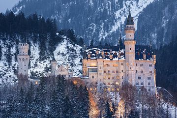 Schloss Neuschwanstein, Allgäu, Bayern, Deutschland von Henk Meijer Photography