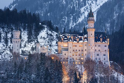 Kasteel Neuschwanstein, Allgäu, Beieren, Duitsland