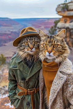 Canyon-Pfoten: Katzen-Duo auf Entdeckungsreise im Grand Canyon von Felix Brönnimann