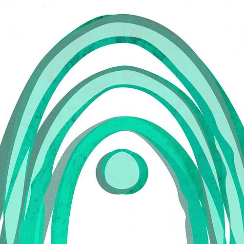 Retro regenboog zomerdag