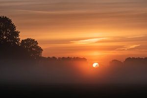 orangefarbene Atmosphäre am Morgen