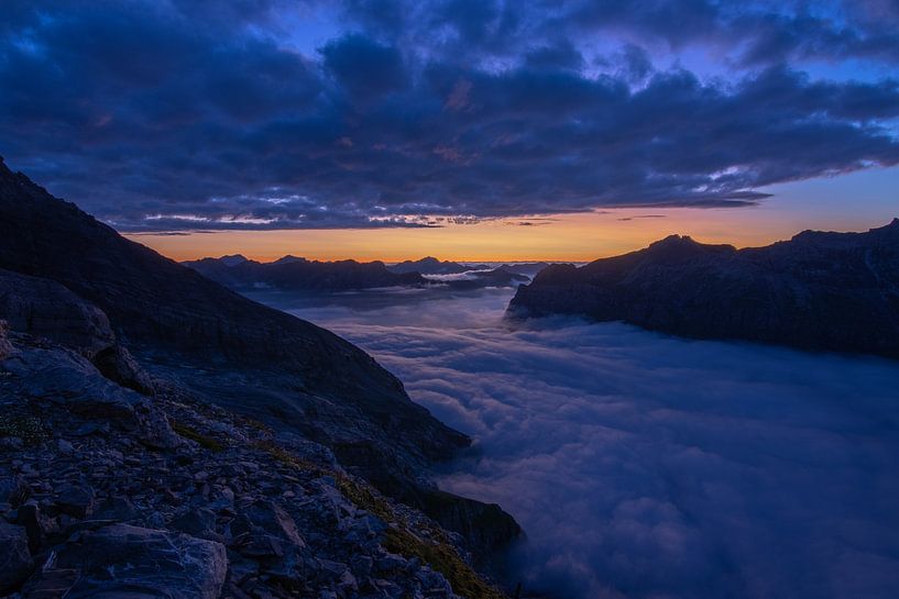 sunset in the mountains by Mark Lenoire