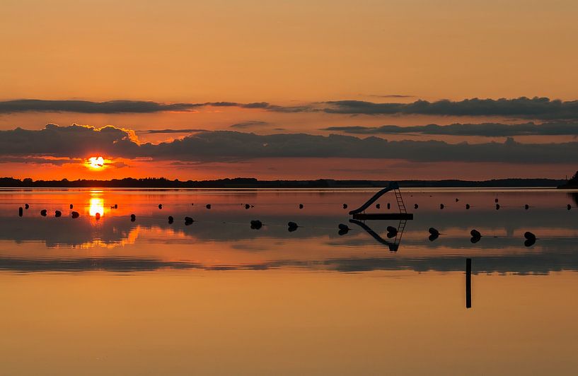 sunset with water slide by Corrie Ruijer