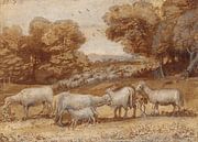 Landschaft mit Schaf, Claude Lorrain von Meisterhafte Meister Miniaturansicht