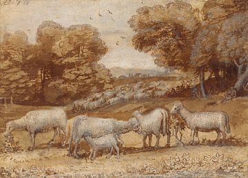 Landschap met schapen, Claude Lorrain