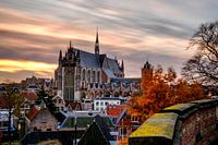Hooglandse Kerk in Leiden in de herfst
