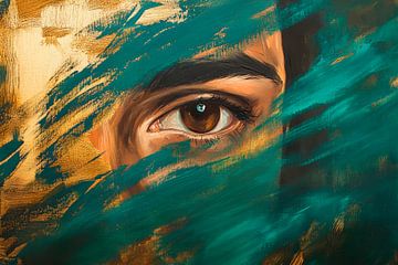 Moment of interweaving - colour dynamics by Poster Art Shop