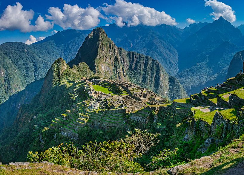 Herrliche Panorama der verborgenen Stadt Machu Picchu von Rietje Bulthuis