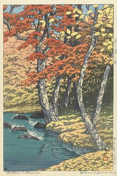 Herbst in Oirase, Hasui Kawase