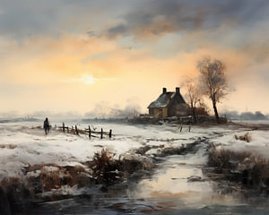 Wintergemälde 13984