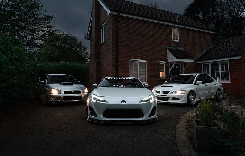 Japanese cars&#039;s - three in a row by Mäbel Seelen