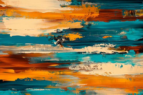 Kleurrijk abstract schilderij