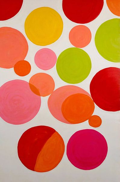 Abstract design with colourful geometric shapes by Art & Soul Creations