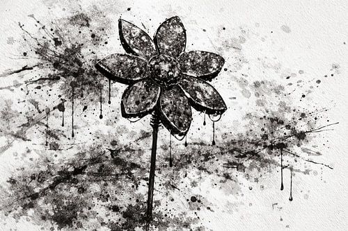 Urban abstraction in black and white