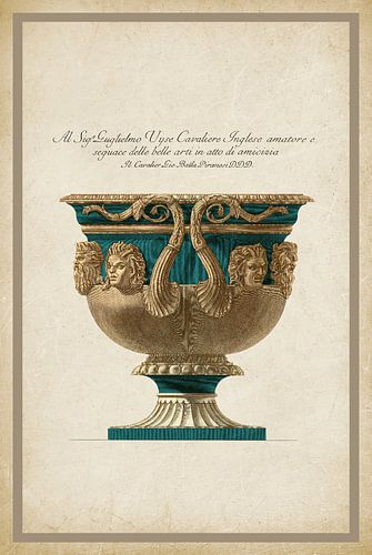Vintage Piranesi | Turquoise Goblet