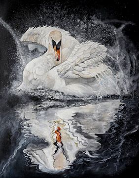 the swan in its power by Els Fonteine