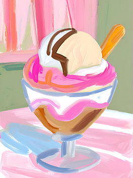 Süßer Sorbet-Genuss