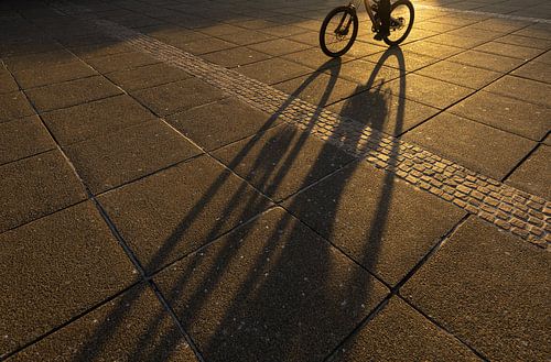 Fietser in  Zagreb - Kroatie
