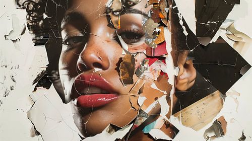 Fragmentarisch portret van een vrouw