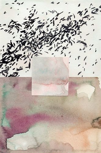 Watercolor abstract composition 7