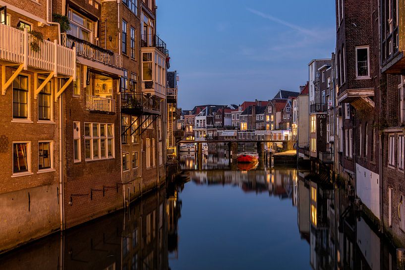 Grachten in Dordrecht van Bert Beckers