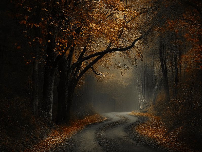 Der verzauberte Herbstpfad | Eine Reise durch Farben und Stille von Karina Brouwer