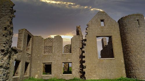 Het nieuwe kasteel Slains in Schotland