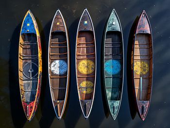 Kano's in verschillende kleuren, American native