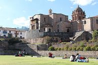 Kerk gebouw op oud gebouw - Cuzco Peru van Berg Photostore thumbnail