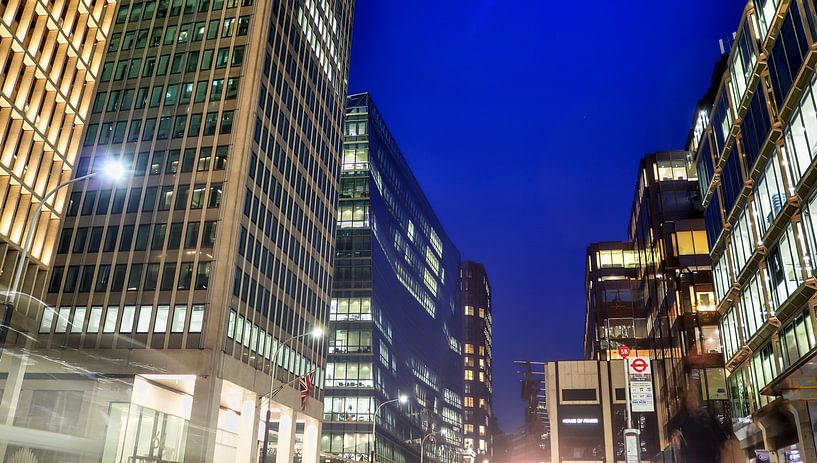 Office building in London at night by MPfoto71