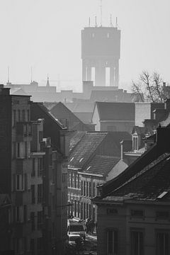 Aalst, België Monochroom cityscape van Imladris Images