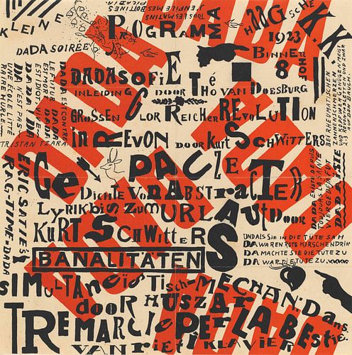 Theo van Doesburg, Petite Soirée Dada 1922, lithographie