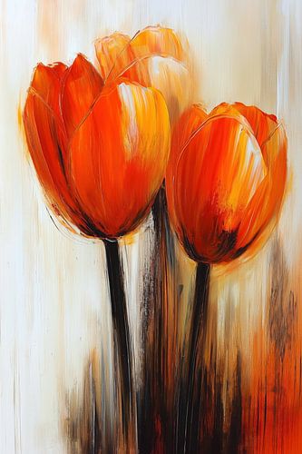 Abstract tulips by Bert Nijholt