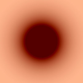 Zon Terracotta Gradient Abstract van Mad Dog Art