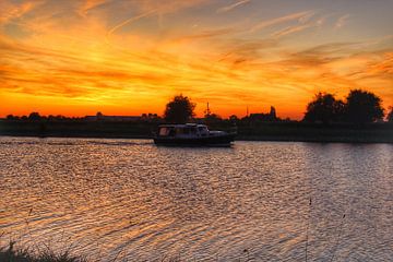 Colourful sunset Arnemuiden by Sabina Meerman