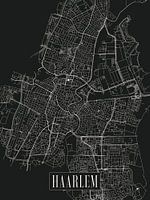 City map Haarlem - City - Dark variant - North Holland Map