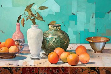 De Dans van de Sinaasappel | Moderne Kunstenaarsstijl van Blikvanger Schilderijen