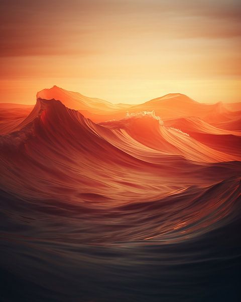 Schoonheid van de oceaan van fernlichtsicht