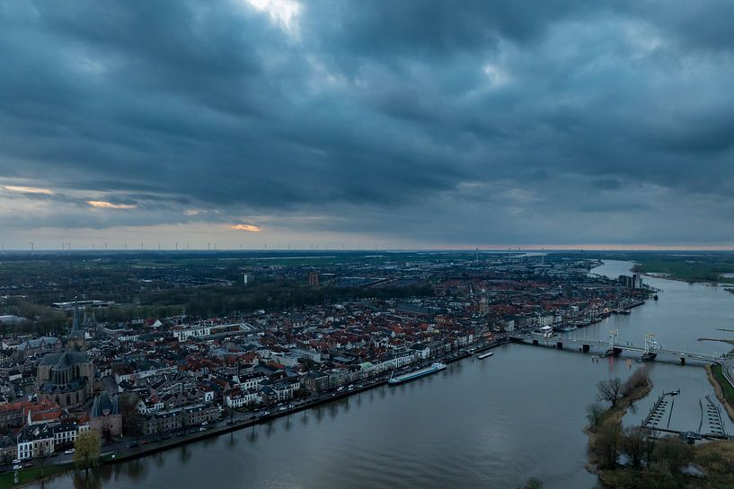 Kampen from the air by Evert Jan Kip