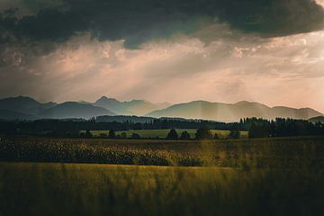 Uitzicht op de Alpen van Li-Bro