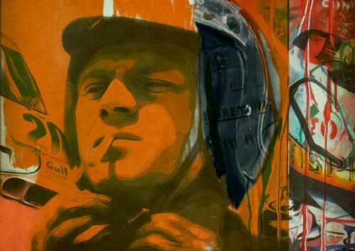 Steve McQueen - Orange Vintage - Le Mans