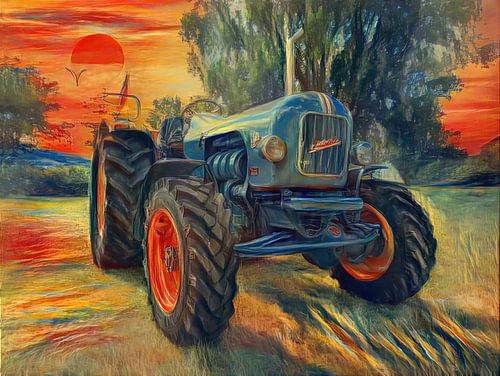 Tractor Eicher Mammoth All Wheel Drive Style by Edvard Munch