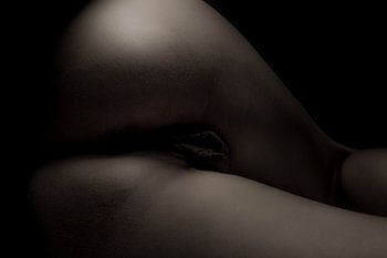 Künstlerischer Akt einer Vagina und eines Gesäßes Bodyscape