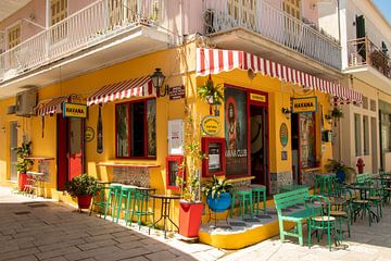 Havana Cuba Club Café Restaurant Lefkas Griekenland van David van der Kloos