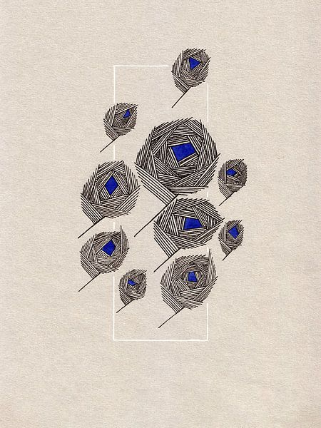 florale Linien 1 von Prints der Nederlanden