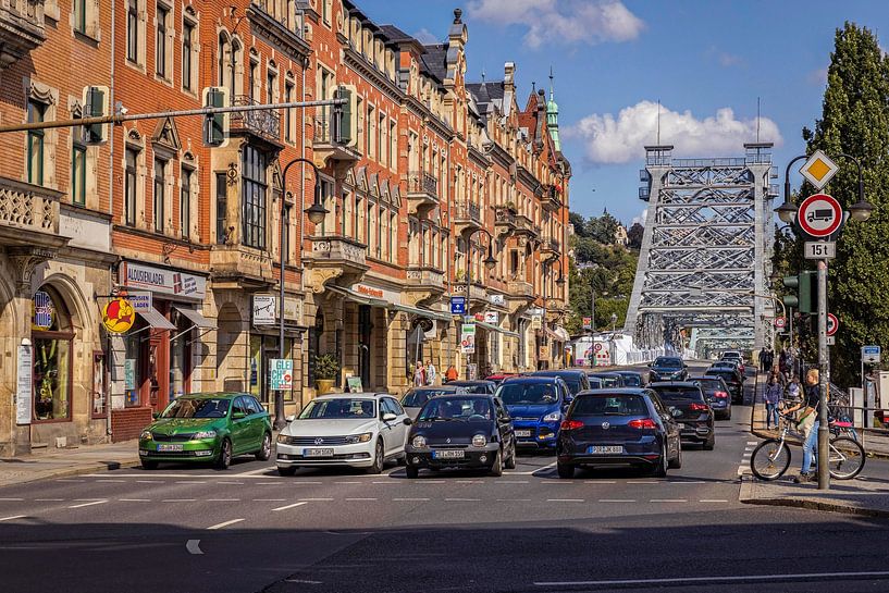 Blaue Brücke in Dresden van Rob Boon