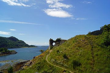 Strome Castle is de ruïne van een laaglandkasteel aan de oever van Loch Carron