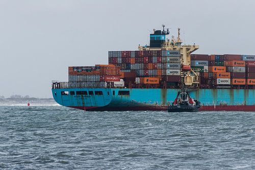 De sleepboot en het Containerschip